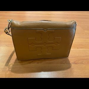 Tory Burch Brown Leather Crossbody Purse